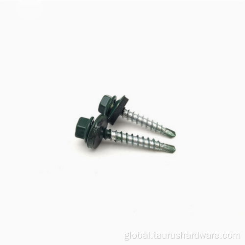screws for metal studs Painted Color Head Hex Head Roof Self-Drilling Screws Supplier